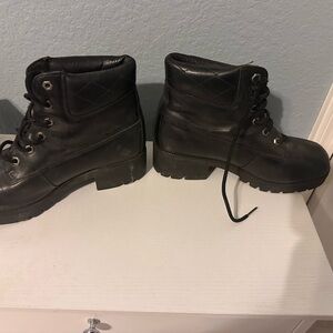 Harley-Davidson Black Lace-Up Boots